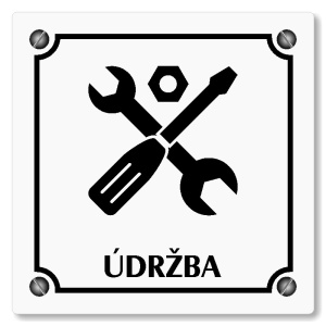 Údržba, 100x100mm, bílá, Kansas